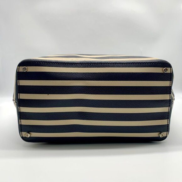 Kate Spade Cedar Street Offshore Blue & Ivory French Striped Harmony Tote - Picture 6 of 11